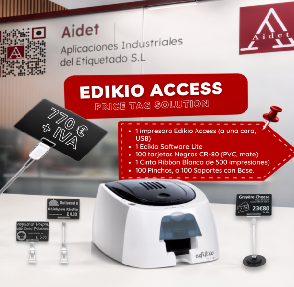 Oferta Pack – Kit de iniciación para impresión de tarjetas de precio profesionales
