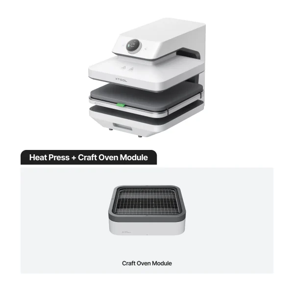 Plancha XTool WonderPress + módulo horno